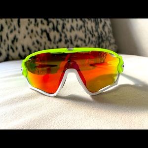 Custom Green Jawbreaker Oakleys